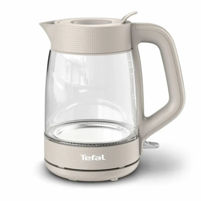 Tefal Електрочайник Tefal Morning Glass Kettle, 1.7л, скло, з підсвіткою, бежевий
