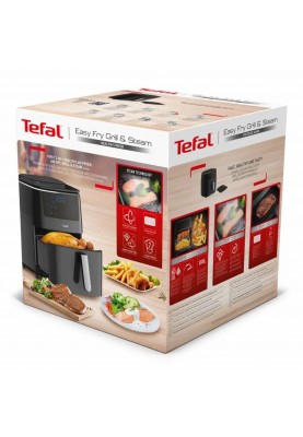 Tefal Мультипіч Easy Fry Grill&Steam, 1430Вт, чаша-6.2л, сенсорне управління, 8 програм, пластик, чорний