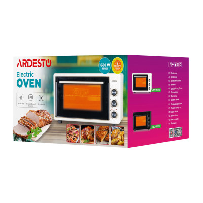 ARDESTO Електрична міні-піч MEO-S50GB - 1600Вт/50 л./гриль/рожен/таймер/чорний