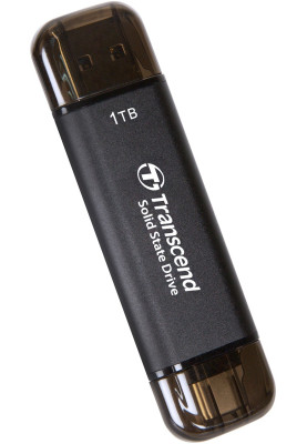 Transcend Портативний SSD Transcend 1TB USB 3.1 Gen 2 Type-A + Type-C ESD310 Чорний