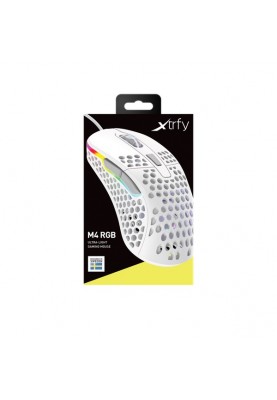 Cherry Xtrfy Миша ігрова M4 RGB USB White