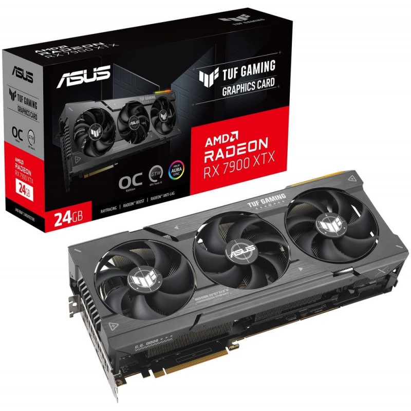 ASUS Вiдеокарта Radeon RX 7900 XTX 24GB GDDR6 TUF OC TUF-RX7900XTX-O24G-GAMING