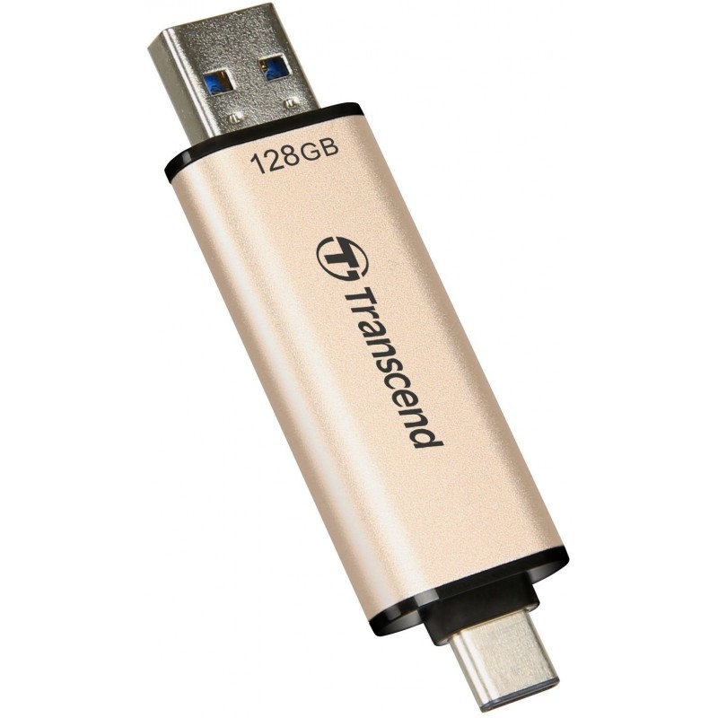 Transcend Накопичувач 128GB USB 3.2 Type-A + Type-C JetFlash 930 Black R420/W400MB/s
