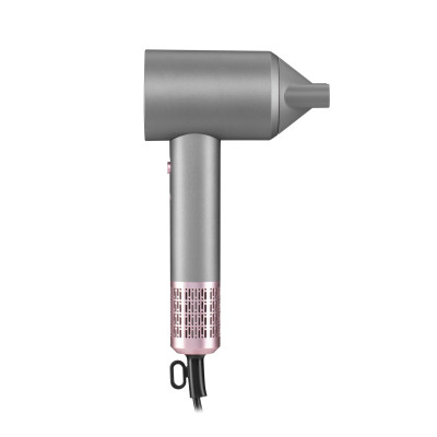 ARDESTO Фен Pink Touch, 1600Вт, 2 швидкості, 3темп.режими, іонізація, дифузор, магнітні насадки, сірий+рожевий
