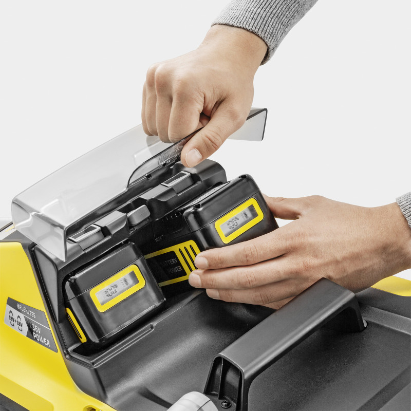 Karcher Газонокосарка акумуляторна LMO 5-18 Dual Battery Set 36В (18В+18В) акб 2х5А·год 41см 25-70см до 550м.кв