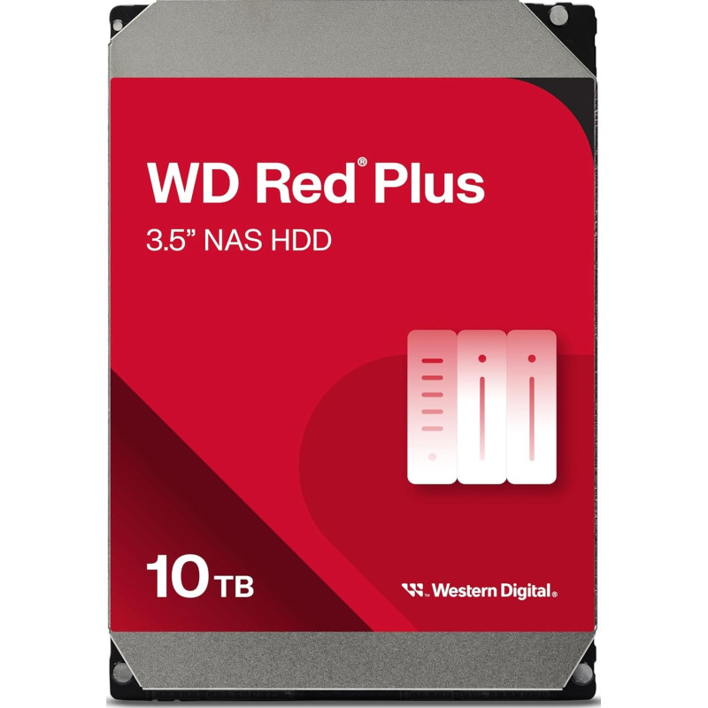 WD Жорсткий диск WD 10TB 3.5" 7200 512MB SATA Red Plus NAS