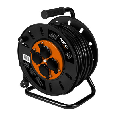 Neo Tools Подовжувач мережевий Neo Tools 16А 50м, 3х2.5мм2 Тип E/F на котушці IP20