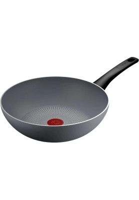 Tefal Сковорода ВОК Halo, 28см, алюміній, бакеліт, сірий