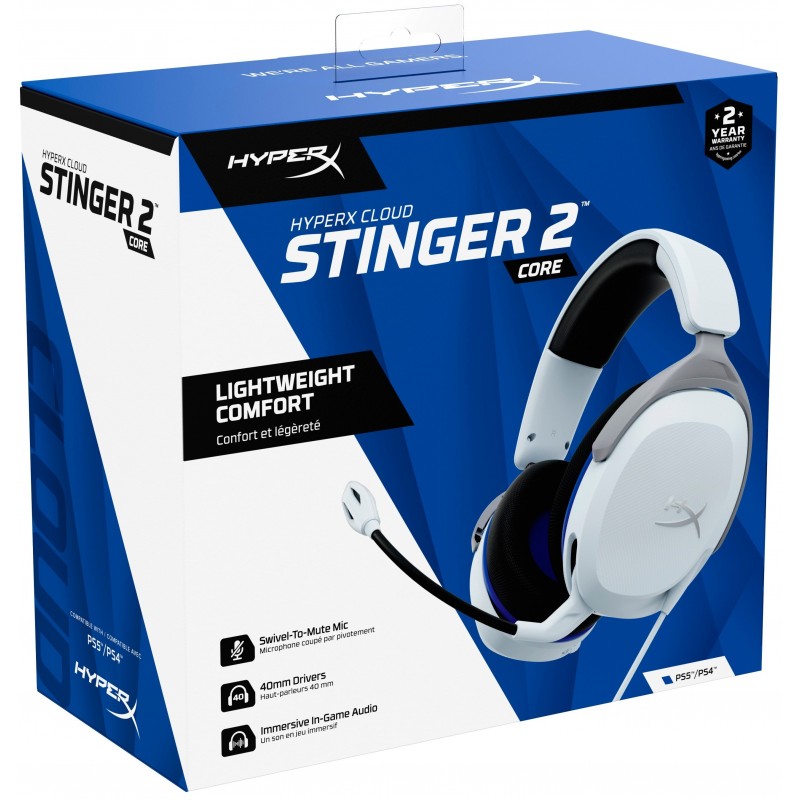 HyperX Гарнітура Cloud Stinger 2 Core PS White 6H9B5AA