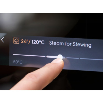 Electrolux Духовий шафа електричний, 70л, А++, пара, дисплей, конвекція, ф-ція пароварки, телескопічні напрямні, чорний