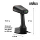 Braun Відпарювач QuickStyle 7, 1600Вт, 250мл, 35Бар, чорний