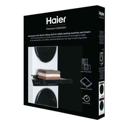 Haier Комплект монтажний для з'єднання пральної машини з сушильною машиною, 47-60см, білий