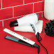 Remington Фен+випрямляч набір Shine Therapy, 2300Вт, 3 режими, дифузор, щипці для волосся (150-230 ° С, кераміка), біло-блакитний