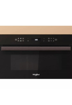 Whirlpool Мікрохвильова піч вбудована, 31л, електронне упр., 1000Вт, гриль, дисплей, чорний