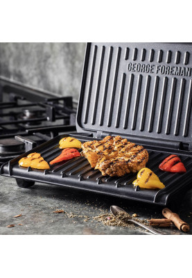 Russell Hobbs Гриль George Foreman прижимний Fit Grill Medium 1630Вт, темп. режимів-1, пластик, чорний