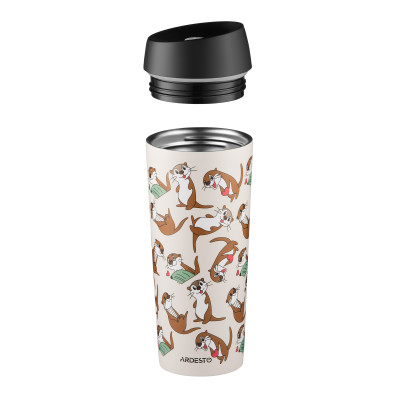 ARDESTO Термокухоль Coffee Time Otter 450мл, нержавіюча сталь, бежевий ARDESTO Термокухоль Coffee Time Otter 450мл, нержавіюча сталь, бежевий