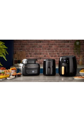 Russell Hobbs Мультипіч SatisFry Air&Grill, 1745Вт, чаша-5.5л, сенсорне керув., алюміній/пластик,чорно-оранжевий