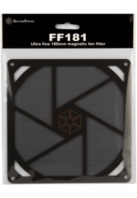 SilverStone Пиловий фільтр для вентилятора FF181B 180мм магнітний чорний