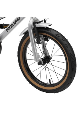 Miqilong Дитячий велосипед ST 16" срібний