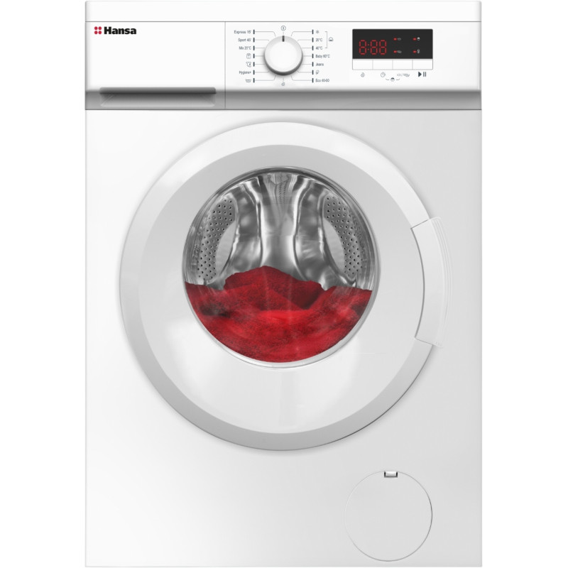 Hansa Пральна машина фронтальна, 7кг, 1200, A+++, 40см, дисплей, білий Hansa Пральна машина фронтальна, 7кг, 1200, A+++, 40см, дисплей, білий