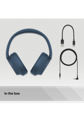 Sony Навушники Over-ear WH-CH720N BT 5.2, ANC, SBC, AAC, Wireless, Mic, Синій