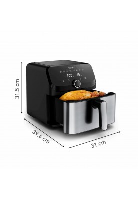 Tefal Мультипіч Easy Fry Mega, 1700Вт, чаша-7.5л, сенсорне керув., 8 програм, пластик, чорний