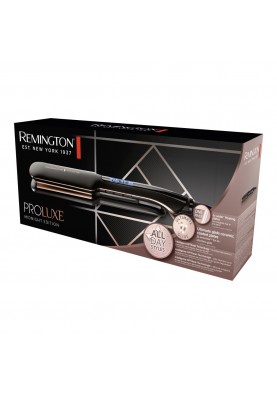 Remington Випрямляч PROluxe Midnight Wide Plate Straightener, темп.режимів-9, 150-230С, чохол, дісплей, кераміка, чорний