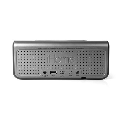 iHome Акустична док-станція IBN350G, Qi Wireless Charging, BT, NFC, USB, Aux Mic