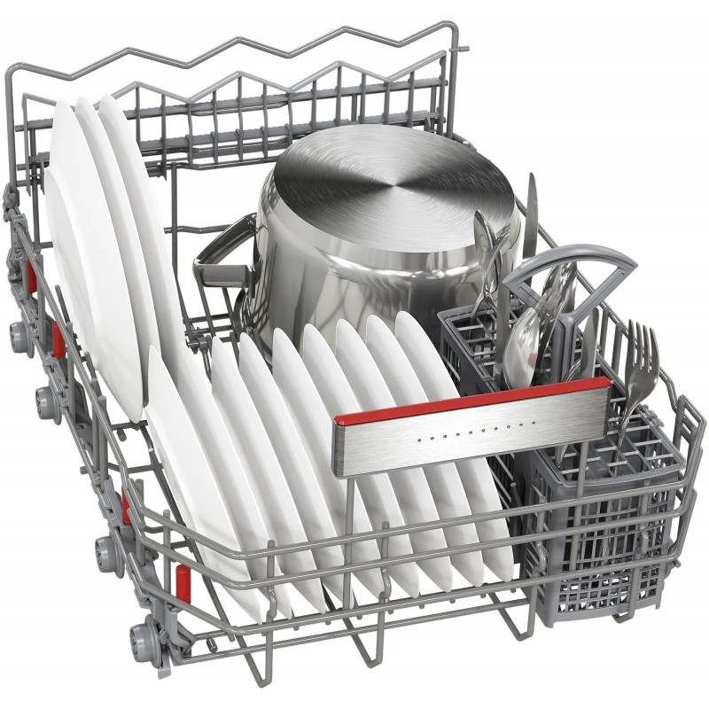 Bosch Посудомийна машина вбудована, 10компл., A+, 45см, дисплей, 3й кошик, білий