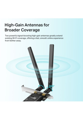 TP-Link Адаптер WiFi Archer TX20E AX1800, PCI-Express x1, BT5.2