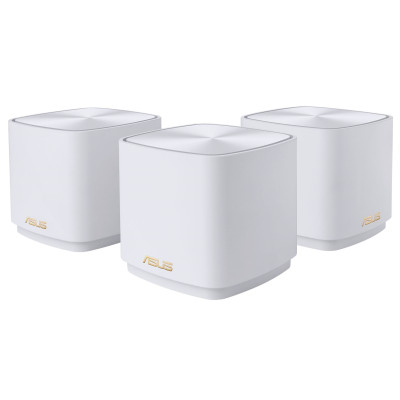 ASUS Маршрутизатор ZenWiFi XD4 3PK PLUS white AX1800 1xGE LAN 1x1GE WAN WPA3 OFDMA MESH