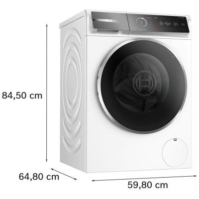 Bosch Пральна машина фронтальна, 9кг, 1400, A+++, 60см, дисплей, білий