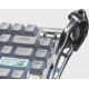 GravaStar Клавіатура механічна GravaStar Mercury K1 Pro 80keys, GravaStar x Kailh Speedy Mint, EN/UKR, BT/WL/USB, сірий