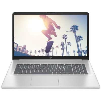 HP Ноутбук 17-cn4042ua 17.3" FHD IPS AG, Intel 5-120U, 16GB, F1024GB, UMA, DOS, сріблястий