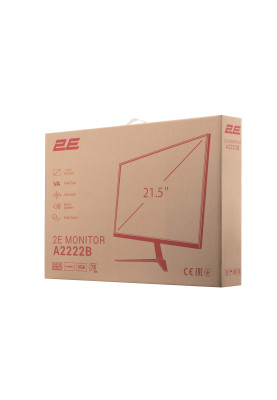 2E Монітор 21.5" A2222B D-Sub, HDMI, MM, VA, 75Hz