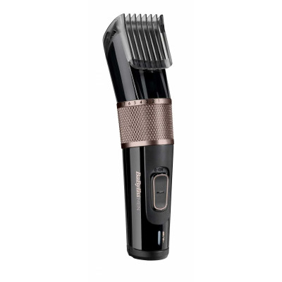BaByliss Машинка для стрижки, мережа+акум., вібраційний мотор, насадок-1, сталь, чорно-рожевий