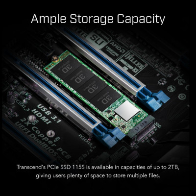 Transcend Накопичувач SSD Transcend M.2 250GB PCIe 3.0 MTE115S Transcend Накопичувач SSD Transcend M.2 250GB PCIe 3.0 MTE115S