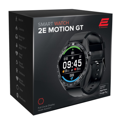2E Смарт-годинник Motion GT 46 mm Black-Silver