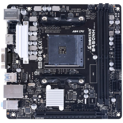 Biostar Материнська плата B450NH sAM4 B450 2xDDR4 HDMI D-Sub mITX