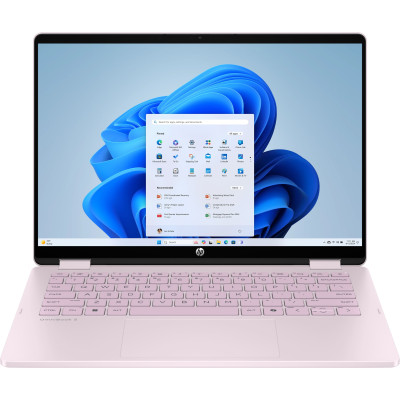 HP Ноутбук HP OmniBook 5 Flip x360 14" 2K IPS Touch, Intel 5-120U, 16GB, F1024GB, UMA, DOS, рожевий