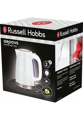 Russell Hobbs Електрочайник 26381-70 Groove, білий