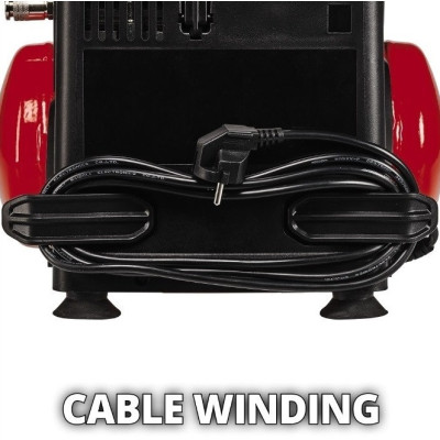 Einhell Компресор безмасляний TC-AC 190/6/8 OF Set, 6 л, 1200 Вт, 190 л/хв
