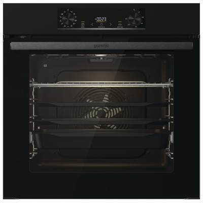 Gorenje Духовий шафа електричний, 77л, A+, пара, дисплей, піроліз, чорний
