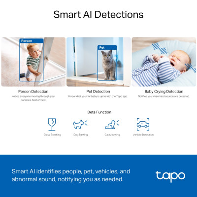 TP-Link IP-Камера Tapo C230 3MP N300 microSD motion detection 360° mic