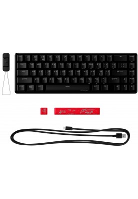 HyperX Клавіатура  Alloy Origins 65 Red USB RGB ENG/RU, Black