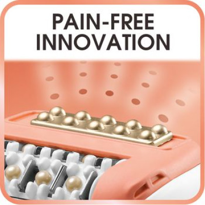 Rowenta Епілятор Soft Sensation пінцетний, від мережі, пінцет.-24, сух., насадок-4, з підсвіткою, біло-рожевий