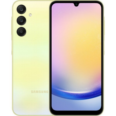 Samsung Смартфон Galaxy A25 5G (A255) 6.5` 6/128ГБ, 2SIM, 5000мА•год, жовтий Samsung Смартфон Galaxy A25 5G (A255) 6.5` 6/128ГБ, 2SIM, 5000мА•год, жовтий