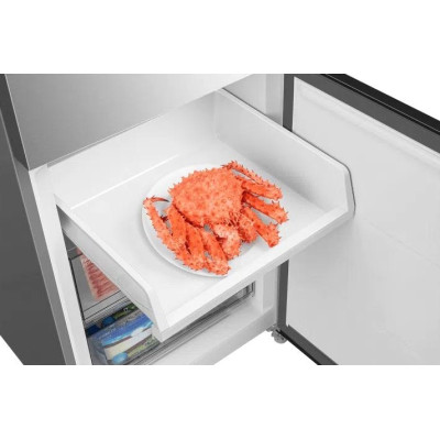 TCL ref with bottom freezer, 201x60x68, ref-314l, freez.-142l, 2doors, E, NF, inv, дисплей ext, fresh zone, variable zone, inox TCL ref with bottom freezer, 201x60x68, ref-314l, freez.-142l, 2doors, E, NF, inv, дисплей ext, fresh zone, variable zone, inox
