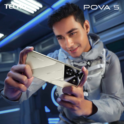 TECNO Смартфон POVA 5 (LH7n) 6.78" 8/256GB, 2SIM, 6000mAh, Mecha Black