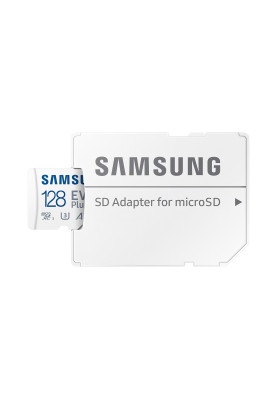 Samsung Мапа пам'яті microSD 128GB C10 UHS-I R130MB/s Evo Plus + SD